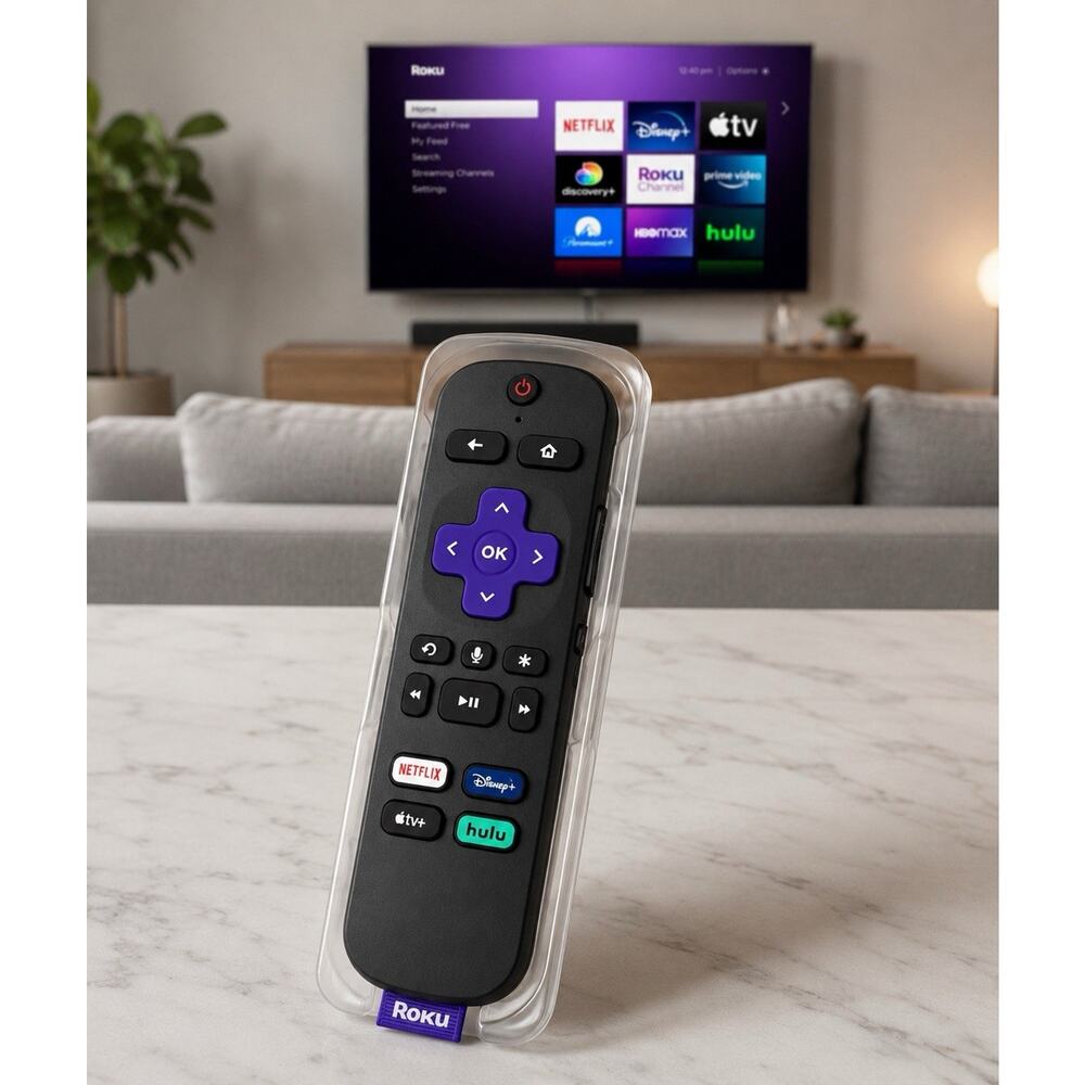 NEW Roku Voice Remote-Compatible with All Roku Models (Channel Shortcuts Vary) - Picture 2 of 4